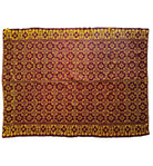Vintage Brown Geometric Romanian Wool Rug, 197x148 cm