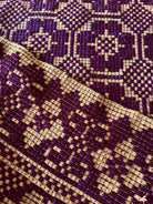 Vintage Brown Geometric Romanian Wool Rug, 197x148 cm, view 7