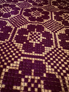 Vintage Brown Geometric Romanian Wool Rug, 197x148 cm, view 9