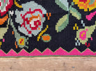 Vintage Floral Romanian Rug, 258x138 cm, view 8