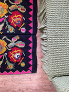 Vintage Floral Romanian Rug, 258x138 cm, view 9
