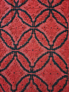 Handwoven Red & Black Romanian Wool Rug, 210x163 cm, view 6