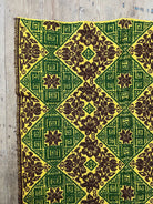 Handwoven Green Floral Romanian Wool Rug, 183x113 cm, view 7