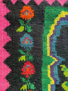 Handwoven Green Floral Romanian Wool Rug, 220x160 cm, view 7