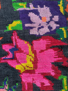 Handwoven Black Floral Romanian Wool Rug, 223x158 cm, view 5