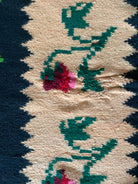 Handwoven Floral Romanian Wool Rug, 225x167 cm, view 9