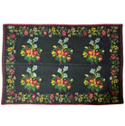 Handwoven Black Floral Romanian Wool Rug, 233x146 cm, view 11
