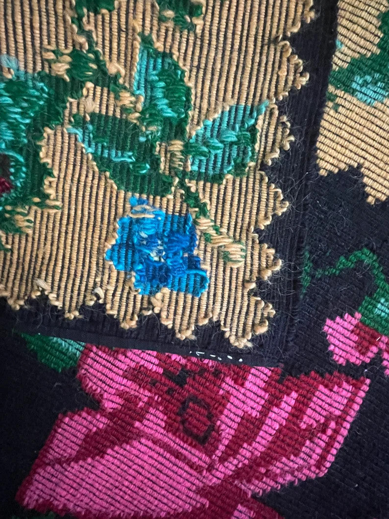 Handwoven Floral Romanian Wool Rug, 242x154 cm, view 5