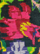 Handwoven Black Floral Romanian Wool Rug, 242x156 cm, view 9