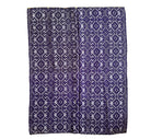 Handwoven Purple Geometric Romanian Wool Rug, 190x135 cm
