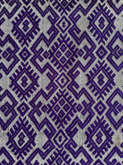 Handwoven Purple Geometric Romanian Wool Rug, 190x135 cm, view 14