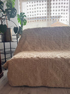 Handwoven Geometric Romanian Wool Rug, 223x183 cm, view 2
