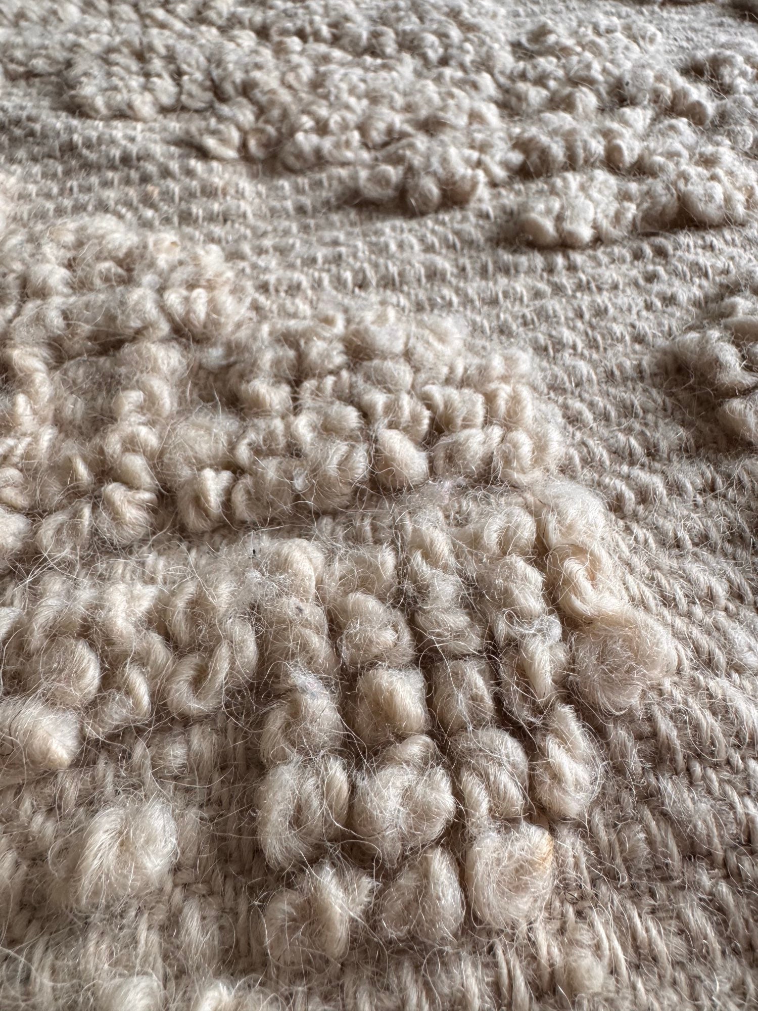 Handwoven Geometric Romanian Wool Rug, 223x183 cm, view 7