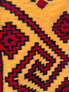 Handwoven Geometric Romanian Wool Rug, 246x163 cm, view 4