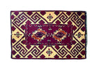 Handwoven Geometric Romanian Wool Rug, 246x163 cm, view 9