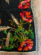 Handwoven Romanian Wool Rug with Poppies, 250x160 cm, view 3