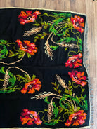 Handwoven Romanian Wool Rug with Poppies, 250x160 cm, view 5