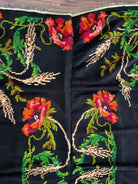 Handwoven Romanian Wool Rug with Poppies, 250x160 cm, view 8