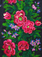 Handwoven Black Floral Romanian Wool Rug, 224x149 cm, view 8