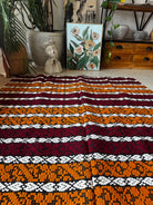 Handwoven Striped Romanian Wool Rug, 195x130 cm, view 3