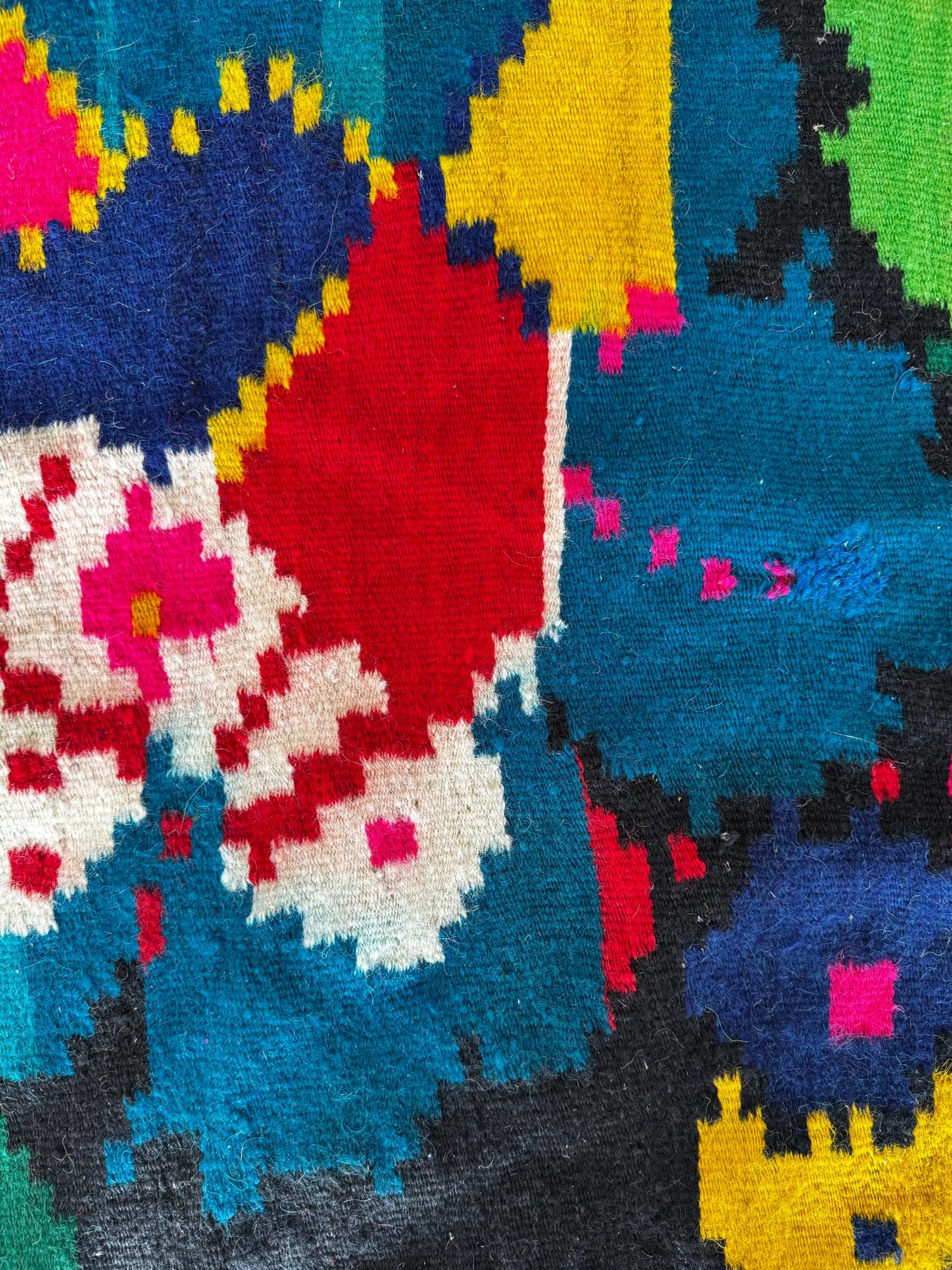 Handwoven Black Floral Romanian Wool Runner Rug, 340x77 cm, view 11