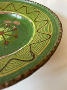 Green Horezu Painted Clay Plate, 17.5 cm, view 5