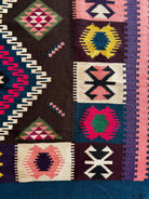 Vintage Reversible Banat Folk Wool Kilim, 210x150 cm, view 12