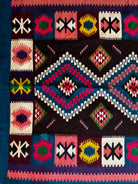 Vintage Blue Geometric Banat Wool Kilim Rug, 210x150 cm, view 10