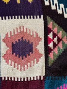 Vintage Blue Geometric Banat Wool Kilim Rug, 210x150 cm, view 12