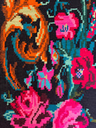 Vintage Floral Bessarabian Wool Kilim Rug, 400x195 cm, view 13