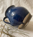 Vintage Blue Clay Pitcher, Romanian Folk Pottery, 13 cm, view 5