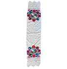 Vintage Colourful Folk Towel with Lace, 160x33 cm, view 2