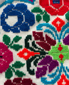 Vintage Colourful Folk Towel with Lace, 160x33 cm, view 9