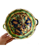 Vintage Corund Ceramic Bowl with Bird, 26.5 cm, view 2