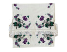 Vintage Cross-Stitch Folk Towel, Purple Flowers, 120x50 cm, view 8