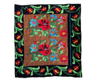 Vintage Cross-Stitch Floral Wall Hanging, 95x85 cm