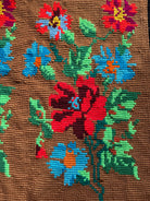 Vintage Cross-Stitch Floral Wall Hanging, 95x85 cm, view 5