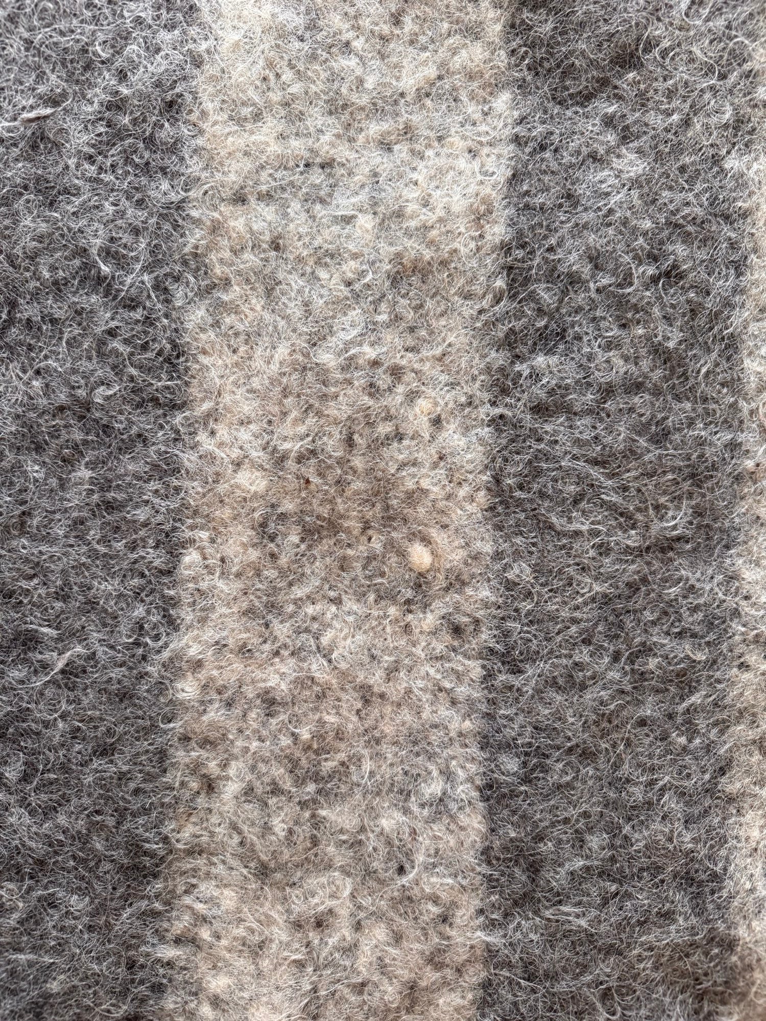 Vintage Geometric Bistrița Wool Rug, 160x160 cm, view 12