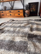 Vintage Geometric Bistrița Wool Rug, 160x160 cm, view 15