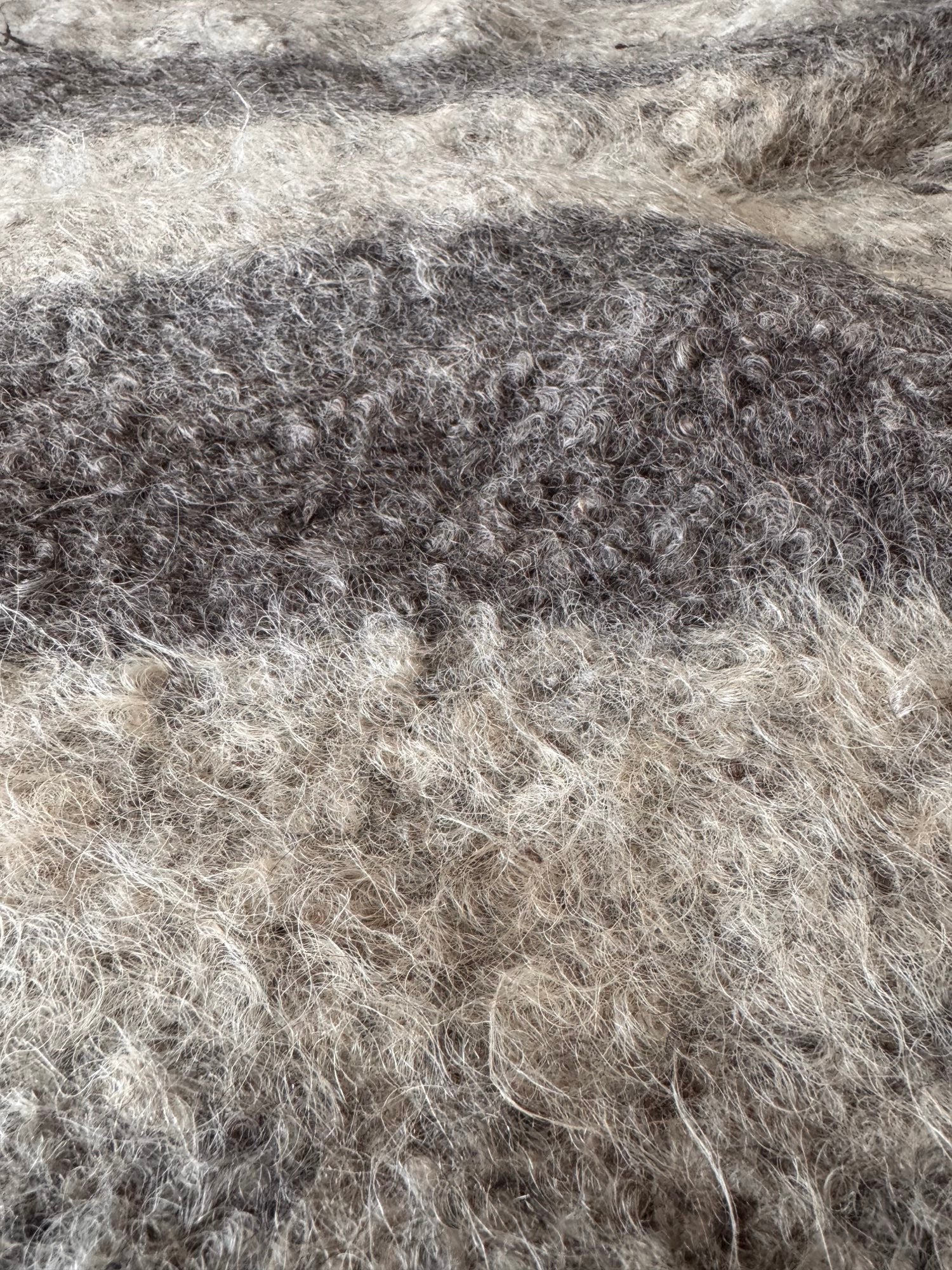 Vintage Geometric Bistrița Wool Rug, 160x160 cm, view 4
