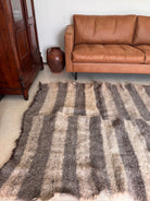 Vintage Geometric Bistrița Wool Rug, 160x160 cm, view 7