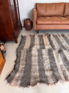 Vintage Geometric Bistrița Wool Rug, 160x160 cm, view 8