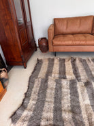 Vintage Geometric Bistrița Wool Rug, 160x160 cm, view 9