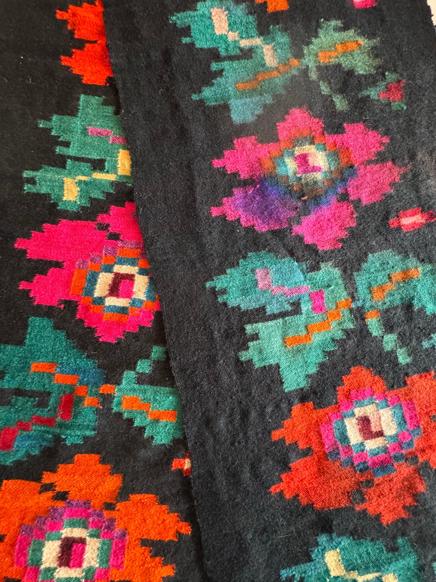 Vintage Floral Maramureș Wool Runner Rug, 386x67 cm, view 12