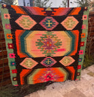 Vintage Geometric Maramureș Wool Rug, 175x140 cm, view 15