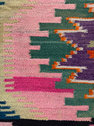 Vintage Geometric Maramureș Wool Rug, 175x140 cm, view 8