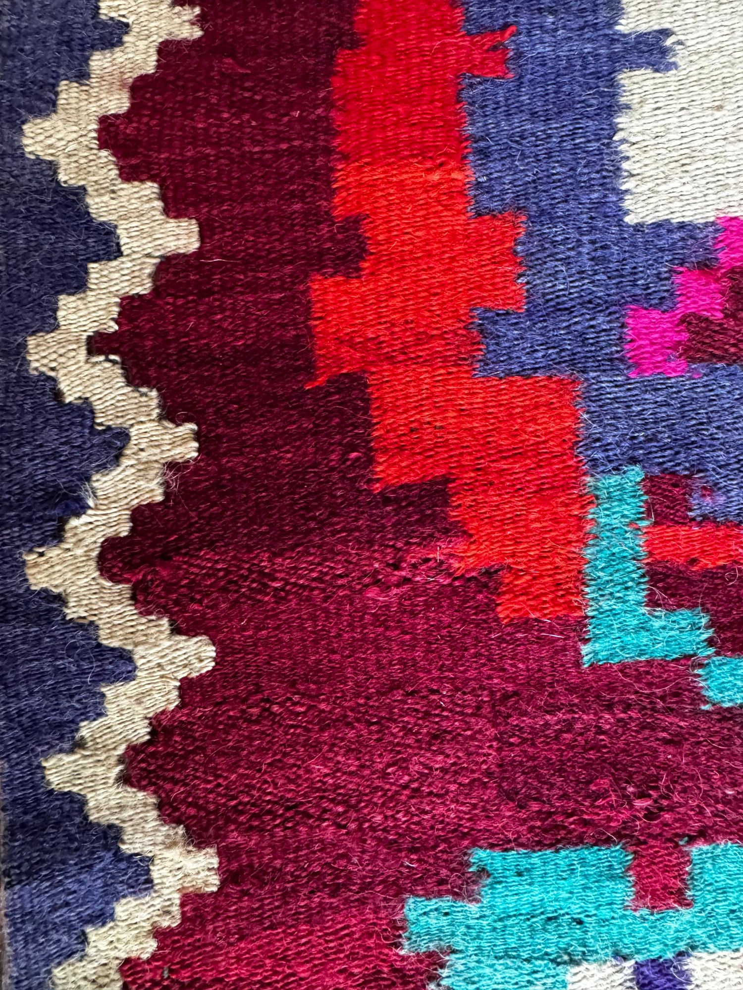 Vintage Floral Maramureș Wool Runner Rug, 193x92 cm, view 10