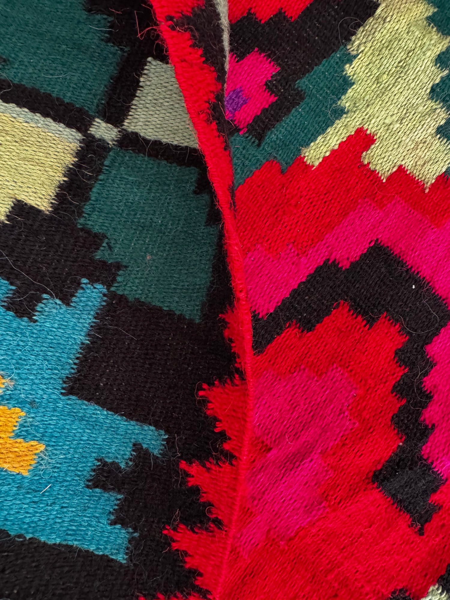 Vintage Floral Moldavian Wool Rug, 230x110 cm, view 11
