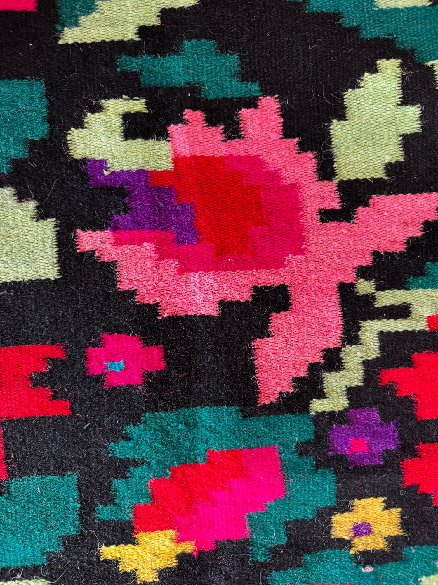 Vintage Floral Moldavian Wool Rug, 230x110 cm, view 12