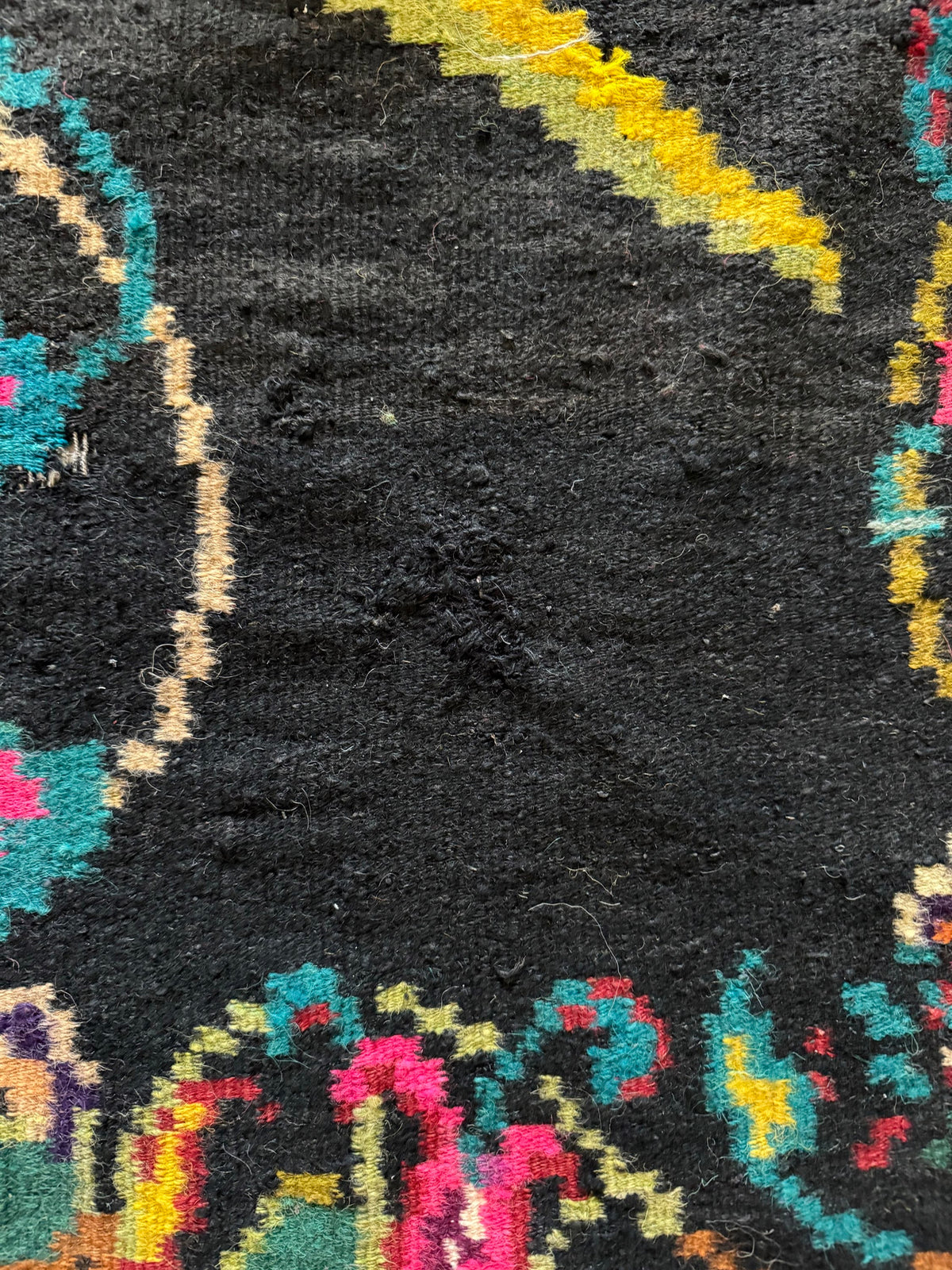 Vintage Moldavian Wool Rug with Peacock, 360x147 cm, view 10